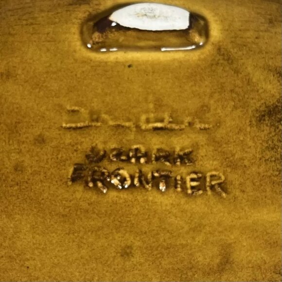 Dryden Pottery Drip Glaze Divided Serving Dish Relish Trinket Tray Ozarks Ark - Picture 10 of 11